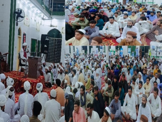 دعوتِ اسلامی کے زیرِ اہتمام مدنی مرکز فیضانِ مدینہ میں ہفتہ وار سنتوں بھرے اجتماع کا انعقاد